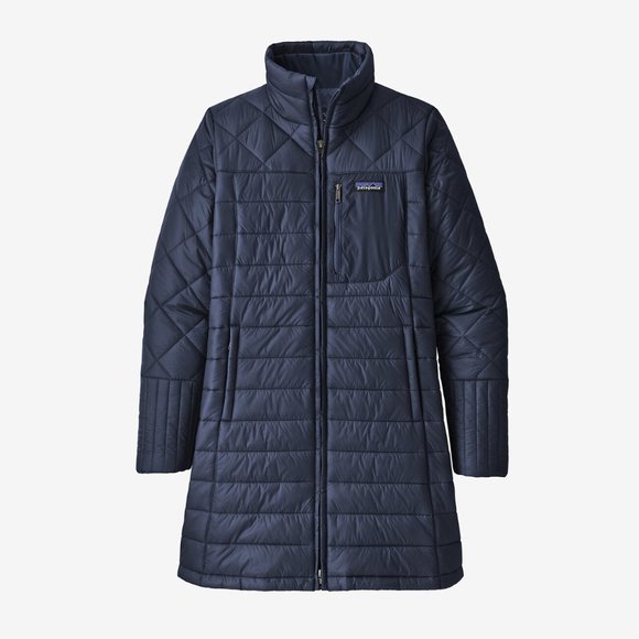 Patagonia Jackets & Blazers - Patagonia Radalie Parka Quilted Insulated Jacket Coat Women's Medium Navy Blue